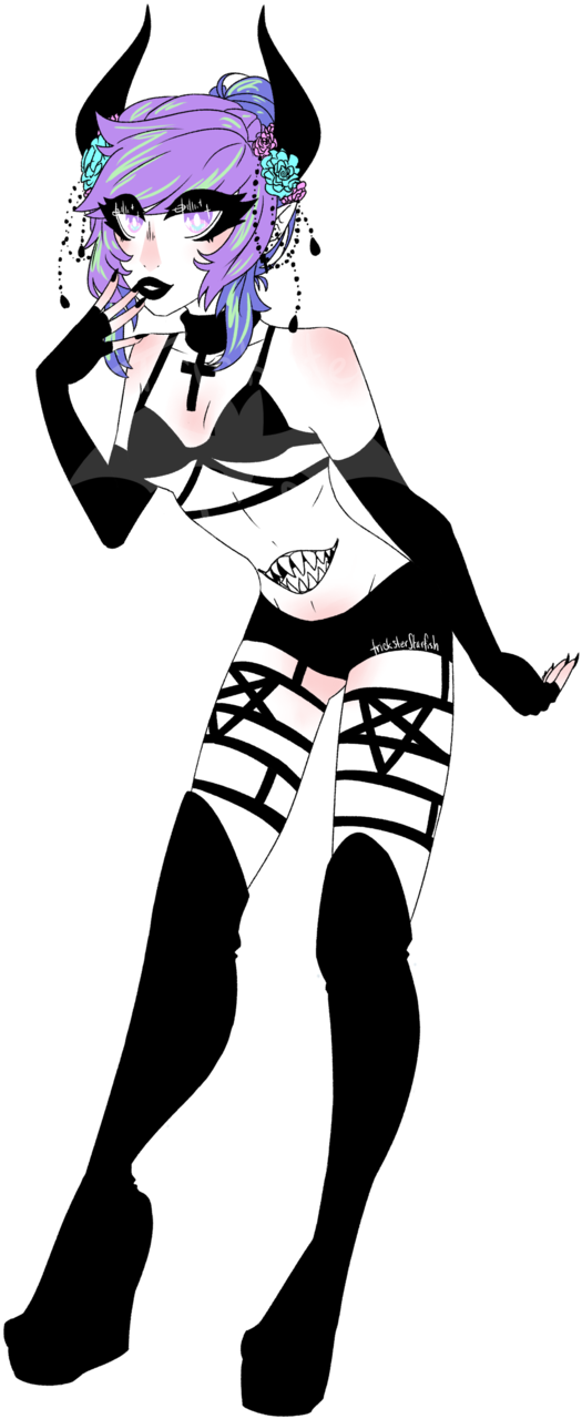Succubus By Trickster-starfish - Illustration (595x1340)