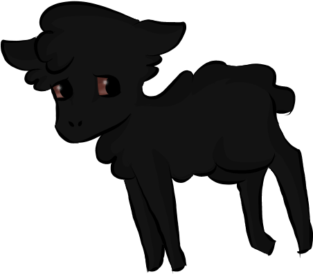 Baa Baa Black Sheep By Lunalionfish - Cartoon (560x570)