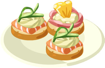 Lounge Clipart Canape - Canape Clipart Png (358x358)