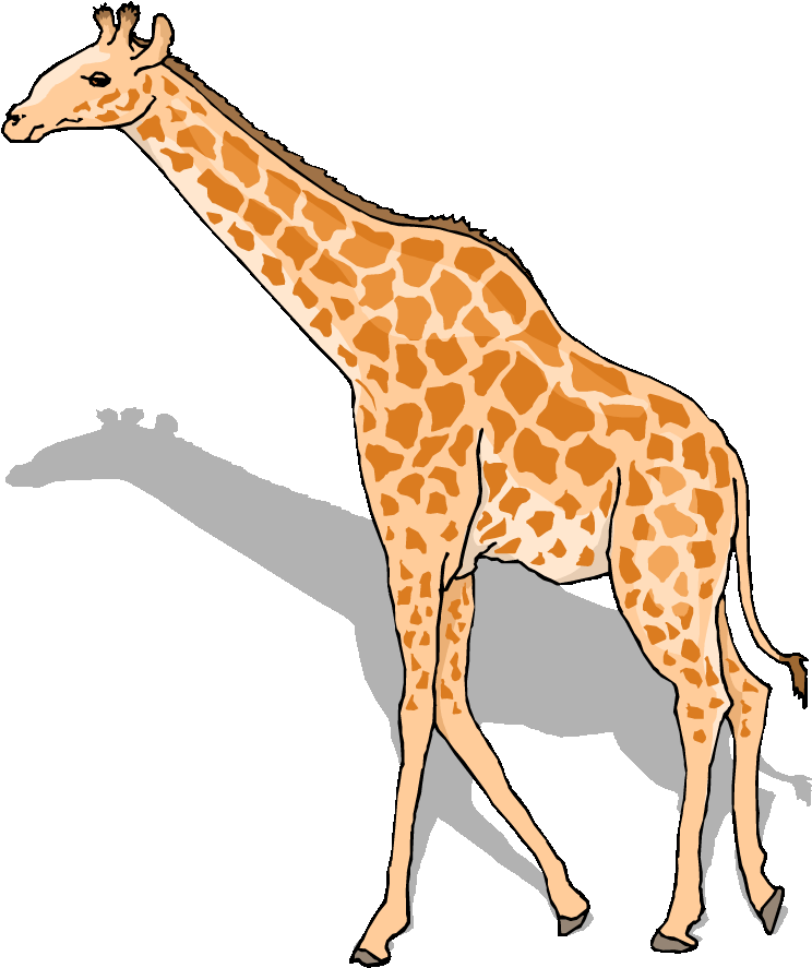 Free Giraffe Clipart - Giraffe Clipart (750x887)
