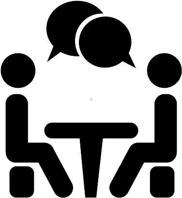 Hot-topic Workshop Opportunity - Sitting At Table Icon (482x478)