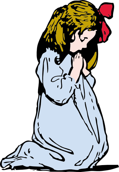 Girl Praying Clip Art At Clker Com Vector Clip Art - Girl Praying Clip Art At Clker Com Vector Clip Art (555x800)