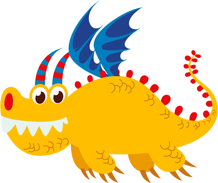 Clip Art, Knight, Dragons - Dragons Square Fridge Magnet (personalized) (800x651)