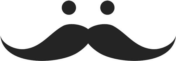 The Hairs Have Eyes Stache Rubber Stamp - The Hairs Have Eyes Stache Rubber Stamp (600x600)