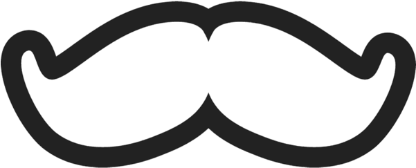 Pop, Can't Stop Moustache Rubber Stamp - Moustache (600x600)