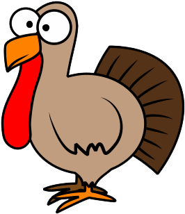 Cartoon-turkey - Draw A Cartoon Turkey (350x350)