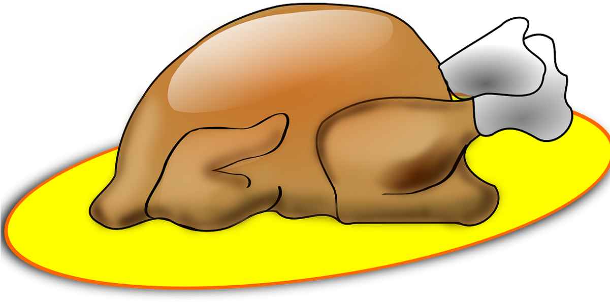 Cartoon Turkey Meat Clip Art - Gambar Ayam Panggang Kartun (1200x630)