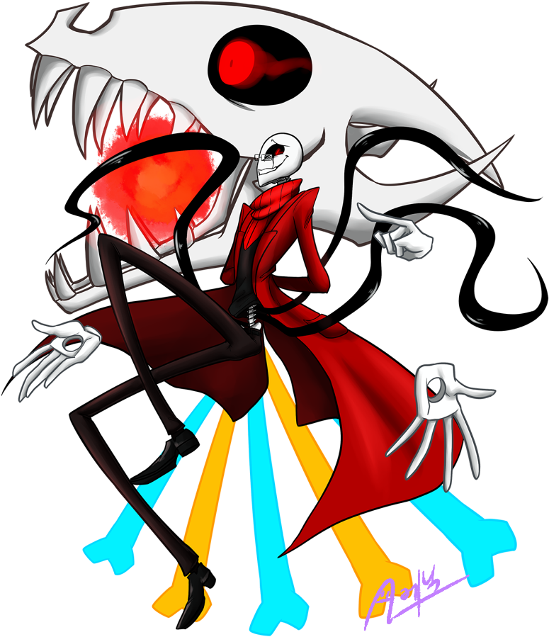 Underfell Gaster By Anicmj - Underfell Gaster Art (800x900)