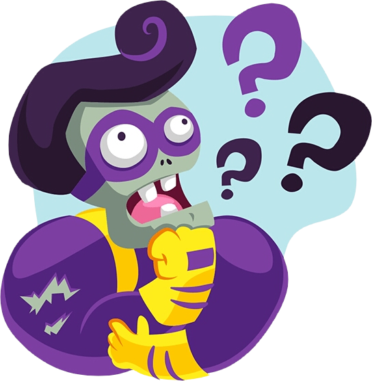 Pvzgw2-super Brainz Confused - Pvz Gw2 Emoji (544x557)