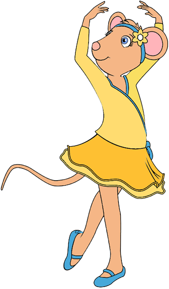 The Following Images Were Colored And Clipped By Cartoon - Gracie Angelina Ballerina Clipart (340x579)