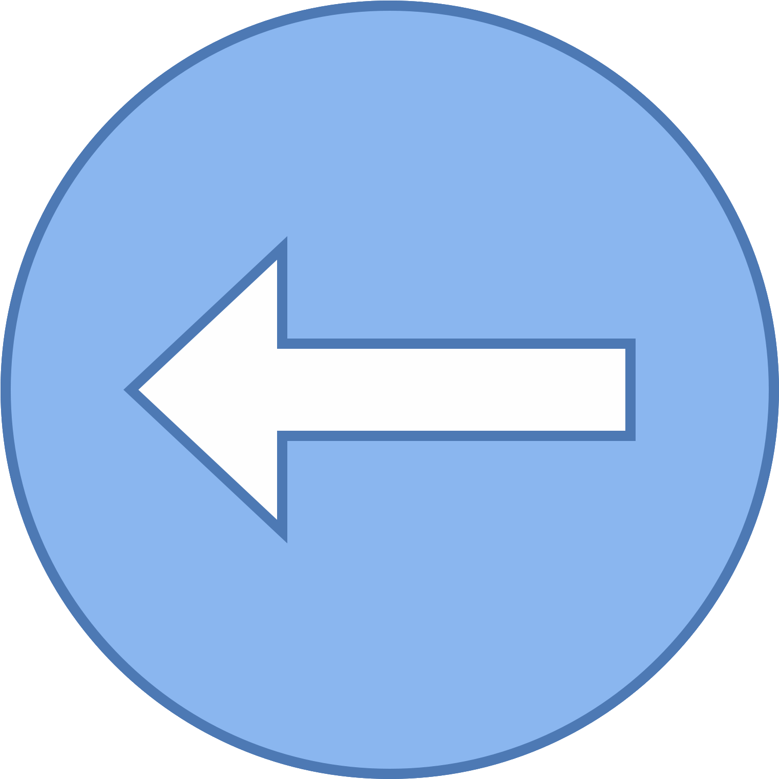 Go Back Icon - Circle Icon (1600x1600)