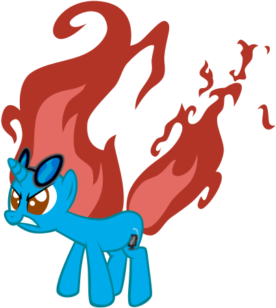 Crimsion Beats Flames Of Anger By Mlp-scribbles - Mlp Crystal Ponies Base (456x468)