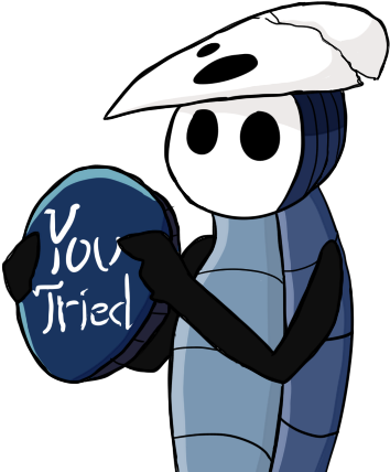 I Made This As A Joke And In Response To My Senpai - Hollow Knight Git Gud (500x480)