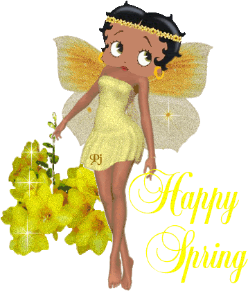Betty Boopthink Spring - Betty Boop Spring (372x452)