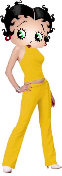 Betty Boop Yellow Bird Photo Bettyboopyellowbird - Betty Boop Dancing On Pole (383x620)