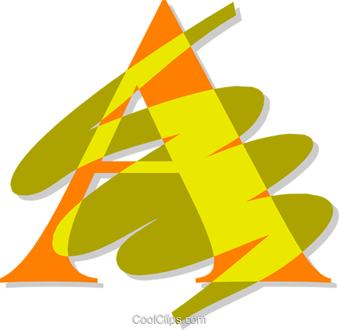 Fontes Brush Livre De Direitos Vetores Clip Art Ilustração - Clip Art (480x467)