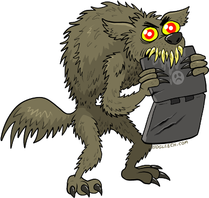 Apocalypse Clipart Werewolf - Halloween Transparent Clipart Werewolf (444x418)