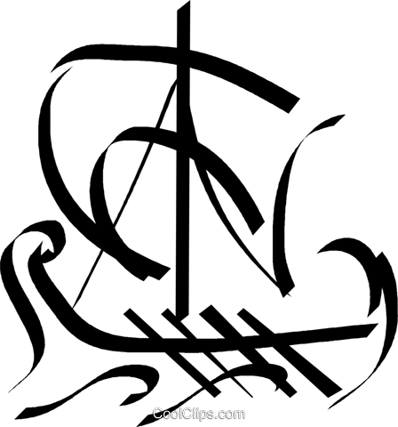 Viking Ship Royalty Free Vector Clip Art Illustration - Viking Ship Royalty Free Vector Clip Art Illustration (448x480)