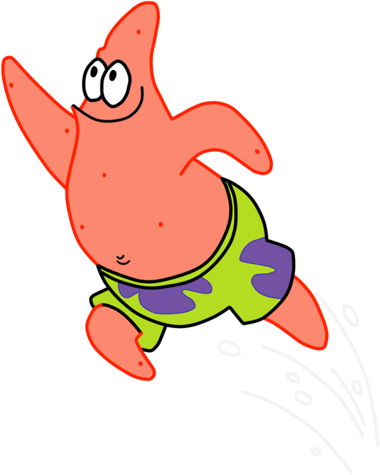 Jumping Patrick By Jcpag2010 - Spongebob Squarepants (743x1076)