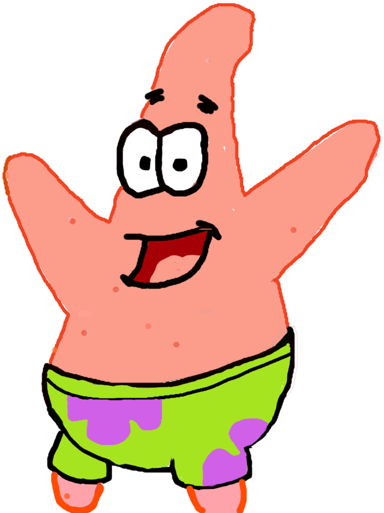 Patrick Star Painting By Billythefunny69 - Patricio Estrella Enojado Png (774x1032)