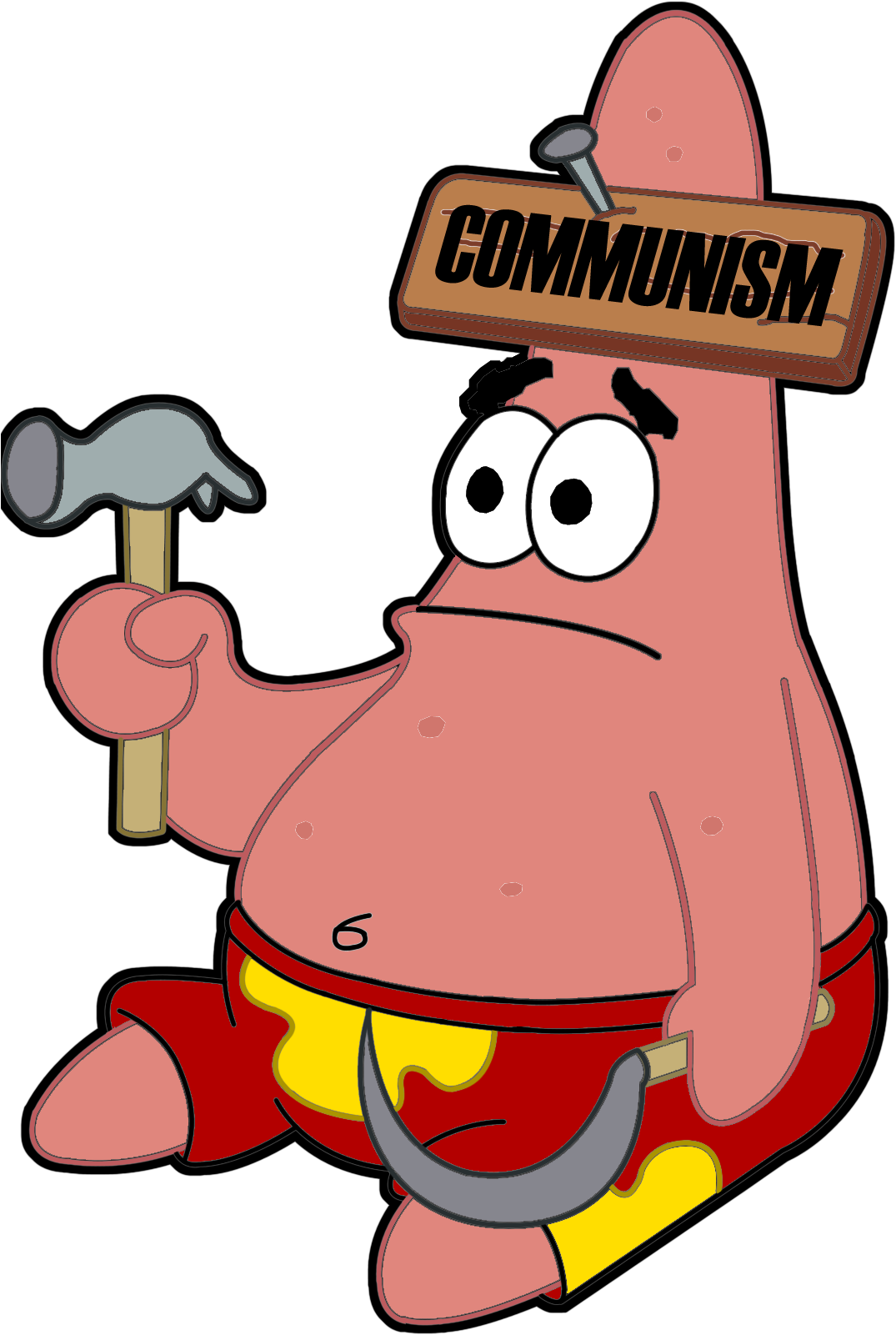 Patrick Love Communism By Melanoptera Patrick Love - Patrick Star Communist (1108x1642)