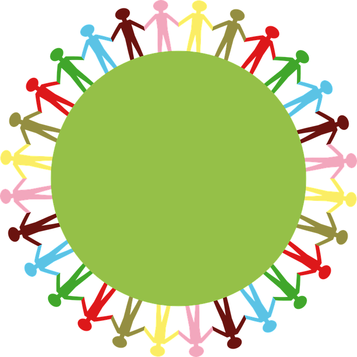 People Holding Hands Clipart 7, Buy Clip Art - Lets Make A Circle (720x720)