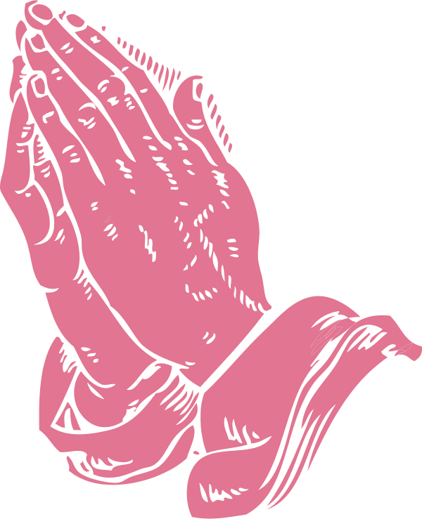 Black Praying Hands Clipart - Book Of Daily Prayer (600x739)