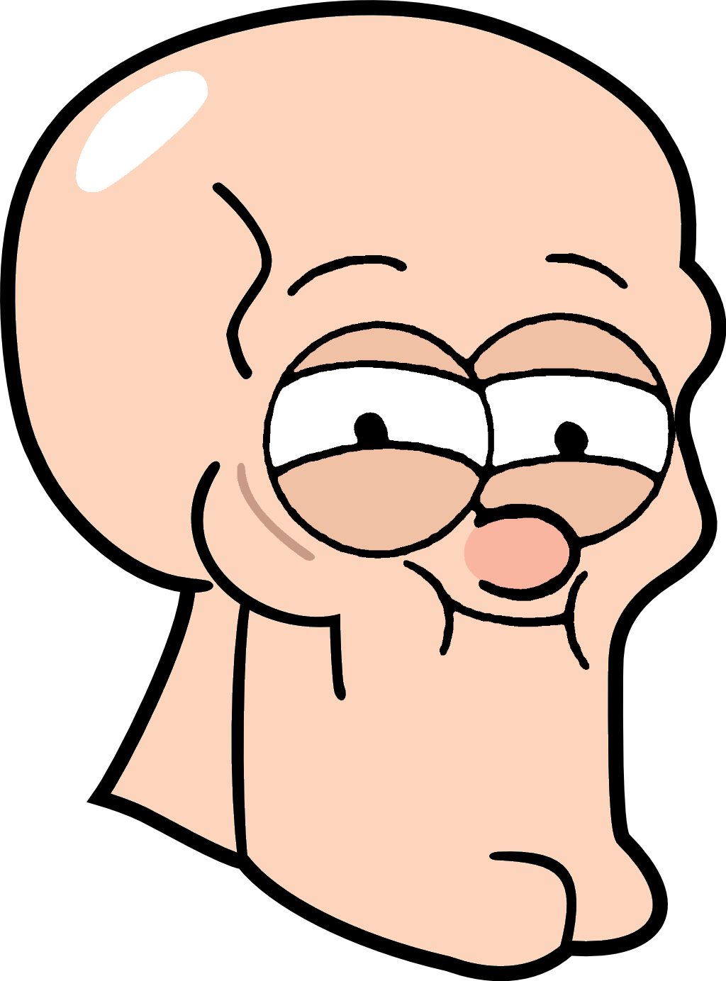 Squidward Tentacles Patrick Star Face Hair Nose Facial - Handsome Squidward Png (1024x1384)
