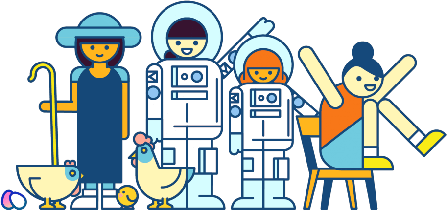 Clip Art Human Behavior Illustration Product Material - Kurzgesagt Art (1024x683)