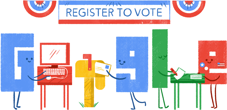 Register To Vote United States Of America United States - Google Register To Vote (1000x400)
