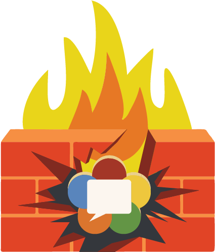 Webrtc Breaking Through Firewall - Firewall (514x536)