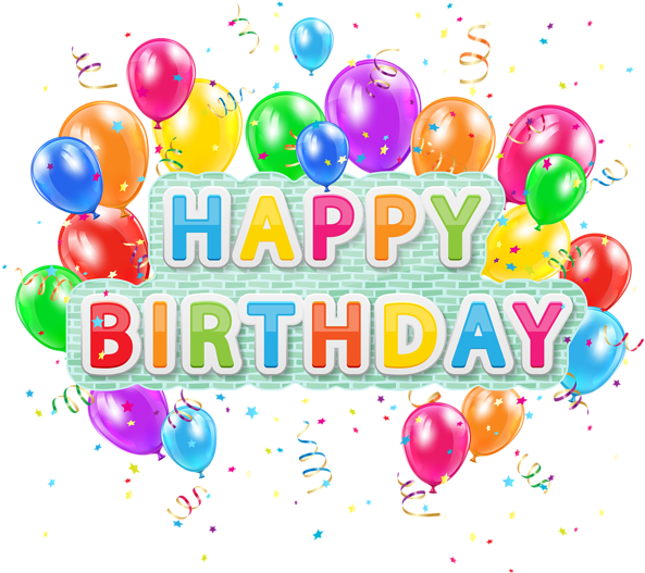 Colorful Happy Birthday Png Image Background - Happy Birthday Text Png (600x534)