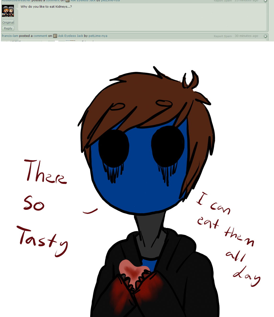 Ask Eyeless Jack 1 By Cryptidroad - Ask Eyeless Jack Creepypasta (1144x1324)