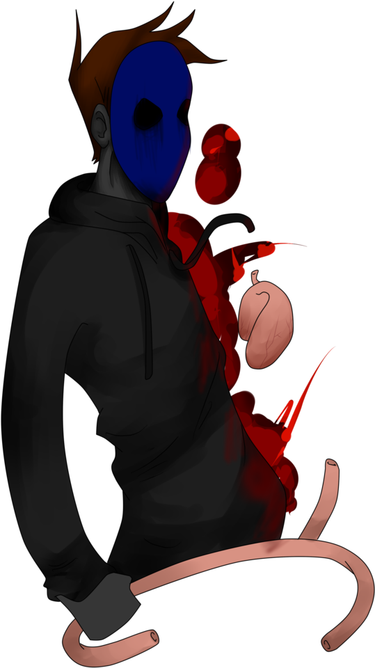 Eyeless Jack By Demintio - Eyeless Jack Eating Kidneys (752x1063)