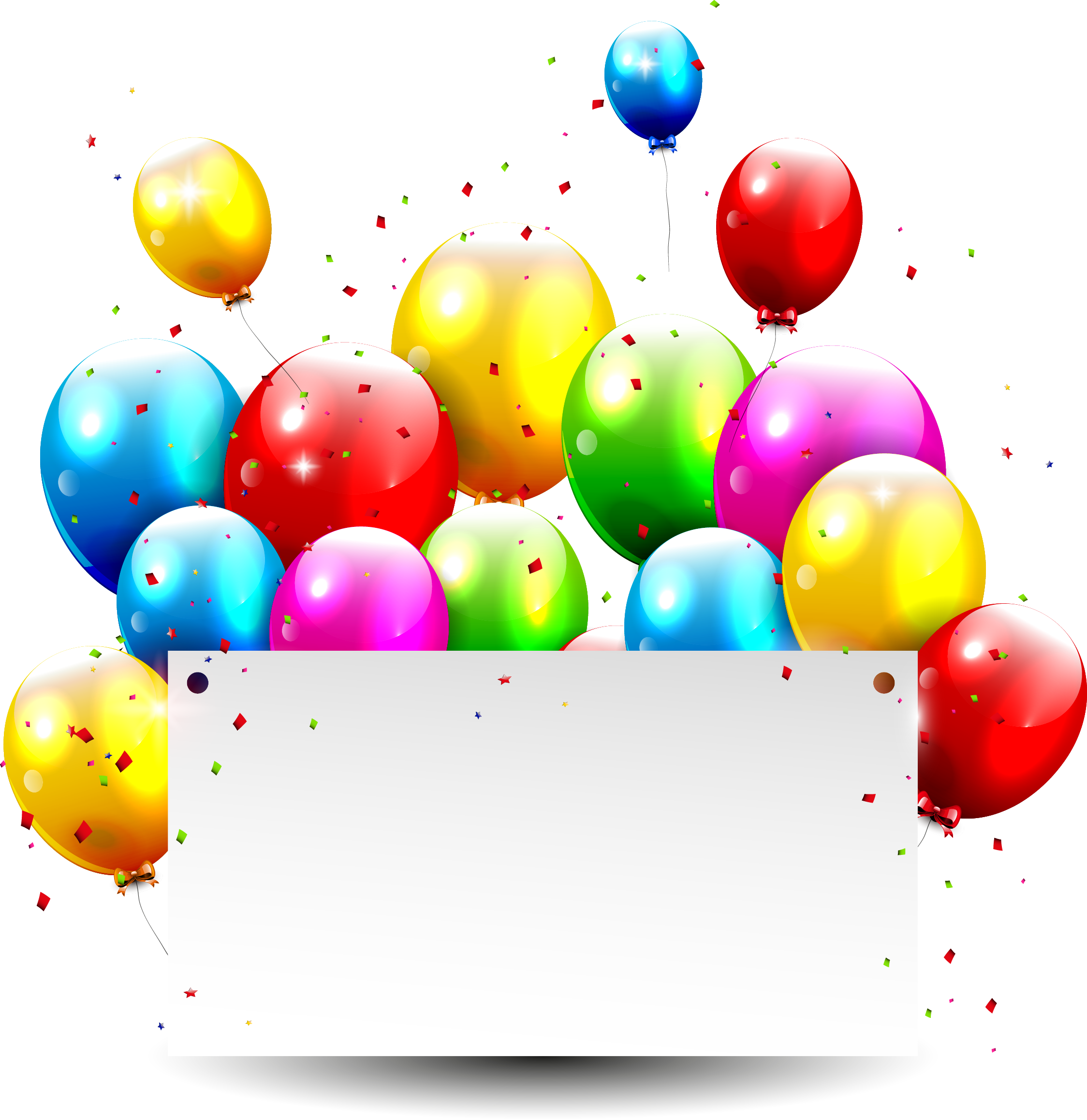 Wedding Invitation Balloon Picture Frame Clip Art - Balloons And Bunting Background (2248x2315)