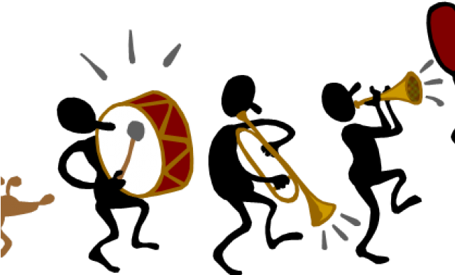 Festival Clipart Philippine Festival - Stick Figure Marching Band (640x480)