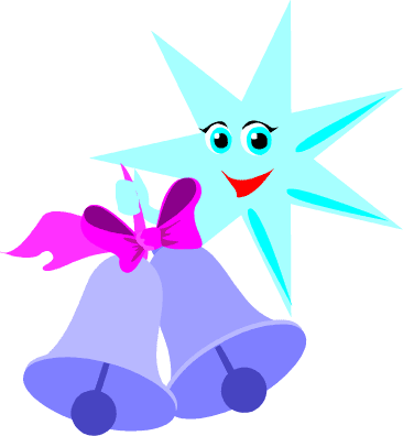 Bell Clipart Christmas Star - Christmas Day (366x396)