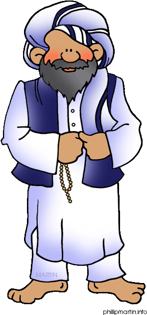 Bible Man Clipart Prophecy Pencil And In Color - Sunni Muslim Clipart (339x648)