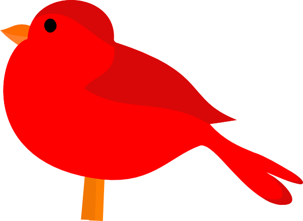 Red Bird Clip Art At Clker Com Vector Clip Art Online - Clip Art (850x622)