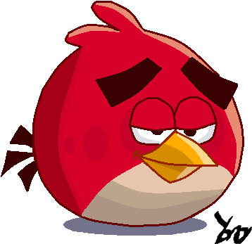 Red Bird By Angrybirdsisfan - Angry Birds Wiki 2012 (375x375)