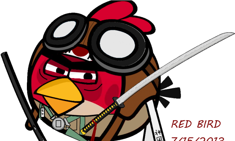 Red Bird Pilot By Forcemation Via Deviantart - Gambar Kartun Angry Bird (800x450)