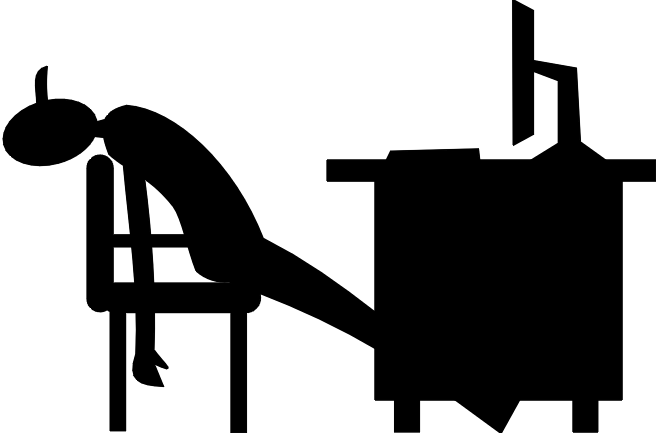 Ms Office Clipart Everything About News And Tips Rh - Sleeping At Desk Clipart (656x433)