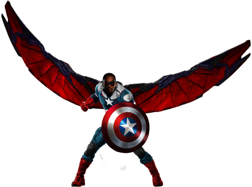 Falcon Captain America By Hb-transparent - Falcon Captain America Png (998x800)