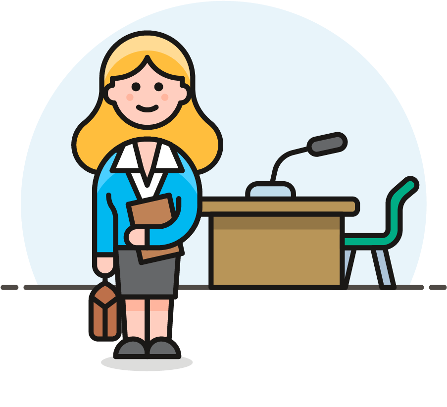 35 Lawyer Female Caucasian - African American Lawyer Cartoon (1025x1148)