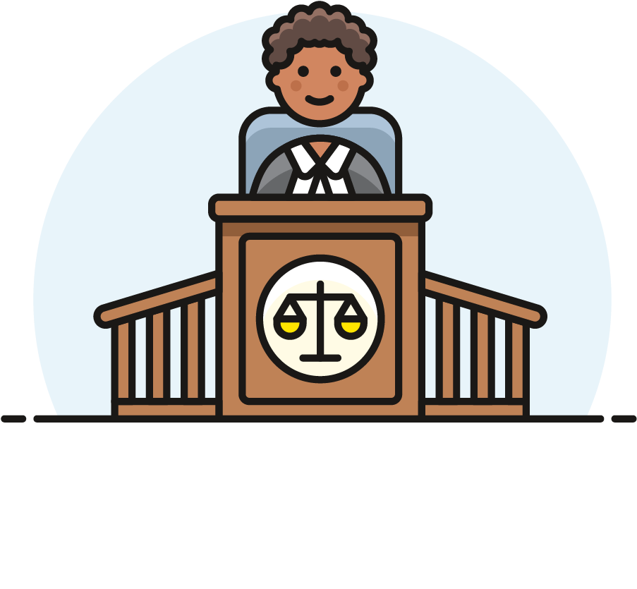 25 Judge Female African American - Cartoon (1025x1148)