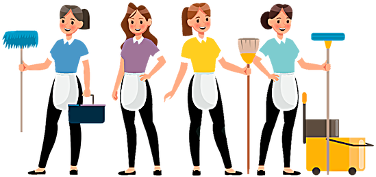 We Work In Teams Of 2-4 Professional Cleaners - Cleaning (600x370)