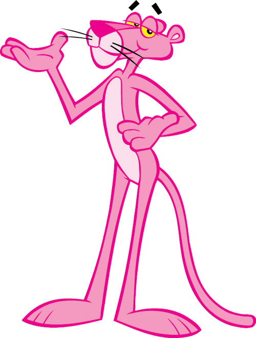 Rosaroter Panther Png - Pink Panther Png (500x661)