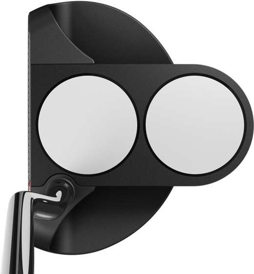 Picture Of Odyssey O Works 2 Ball Putter - Odyssey O-works 2 Ball Putter W/ss Pistol Gt (580x580)