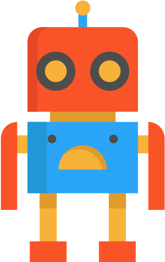 Colorful Robot Icon Png (512x512)