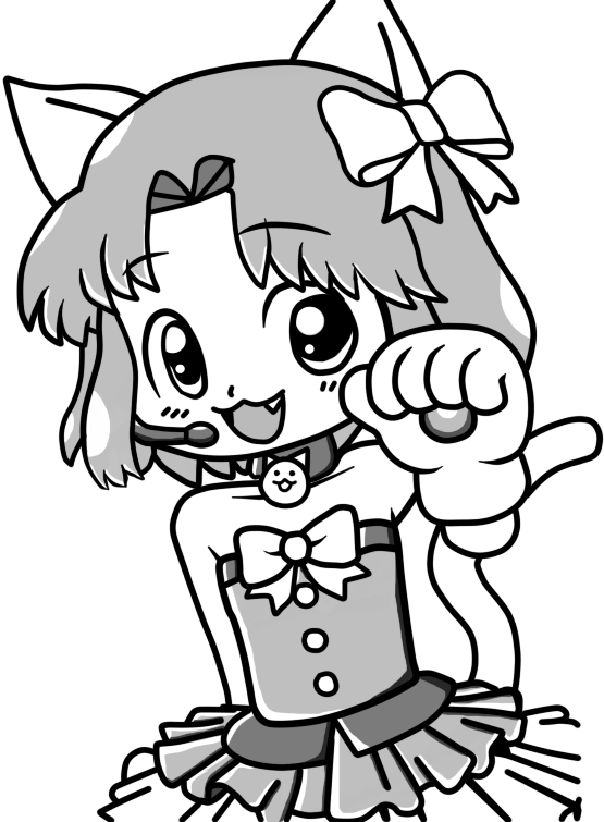 Moneko The Battle Cats Vector - Moneko The Battle Cats (555x755)